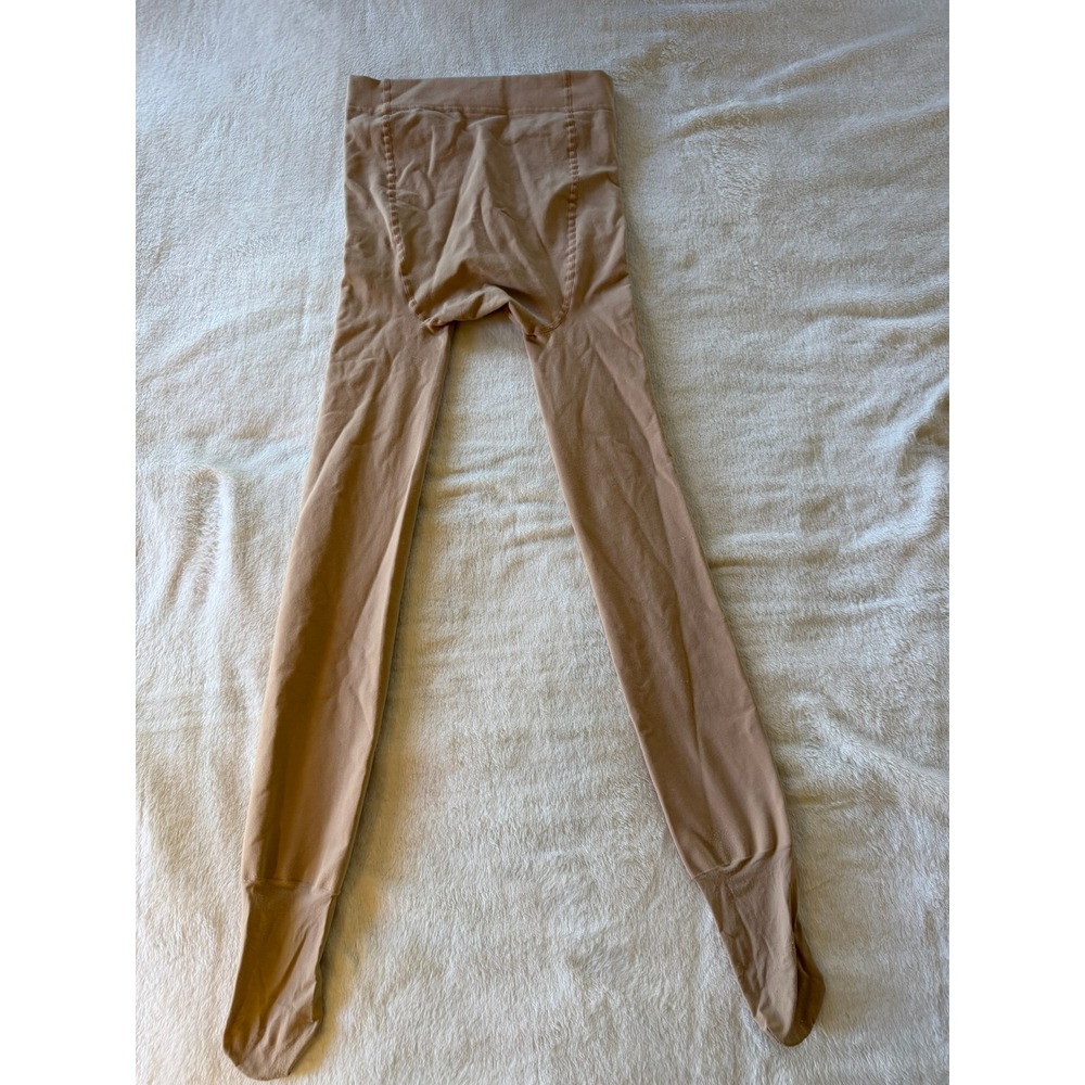 Kids Fleece Lined Footed Tights Tan Nude Warm Winter Opaque Leggings